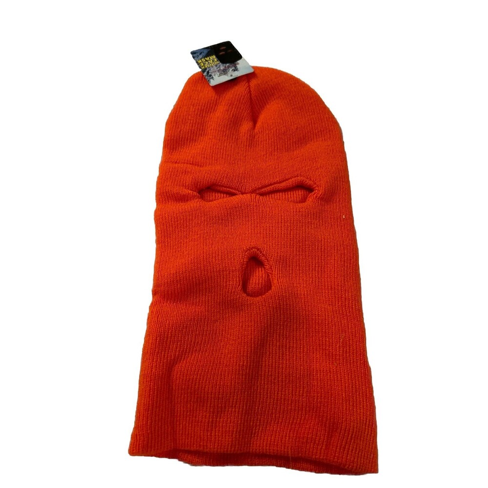 New With Tags Orange Ski Winter Face Mask Halloween Costume Diamond Visions